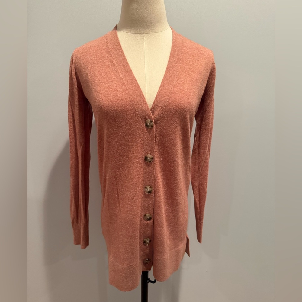 LOFT Women's Cardigan Sweater - Coral